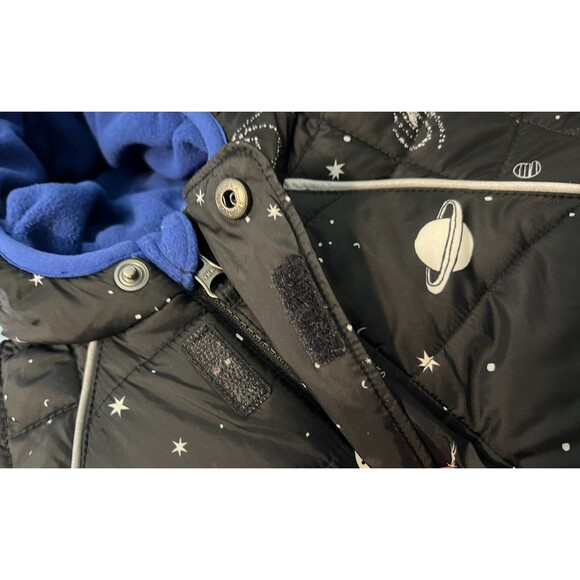 Hanna Andersson Black and Blue Kids Puffer Jacket - Picture 6 of 9